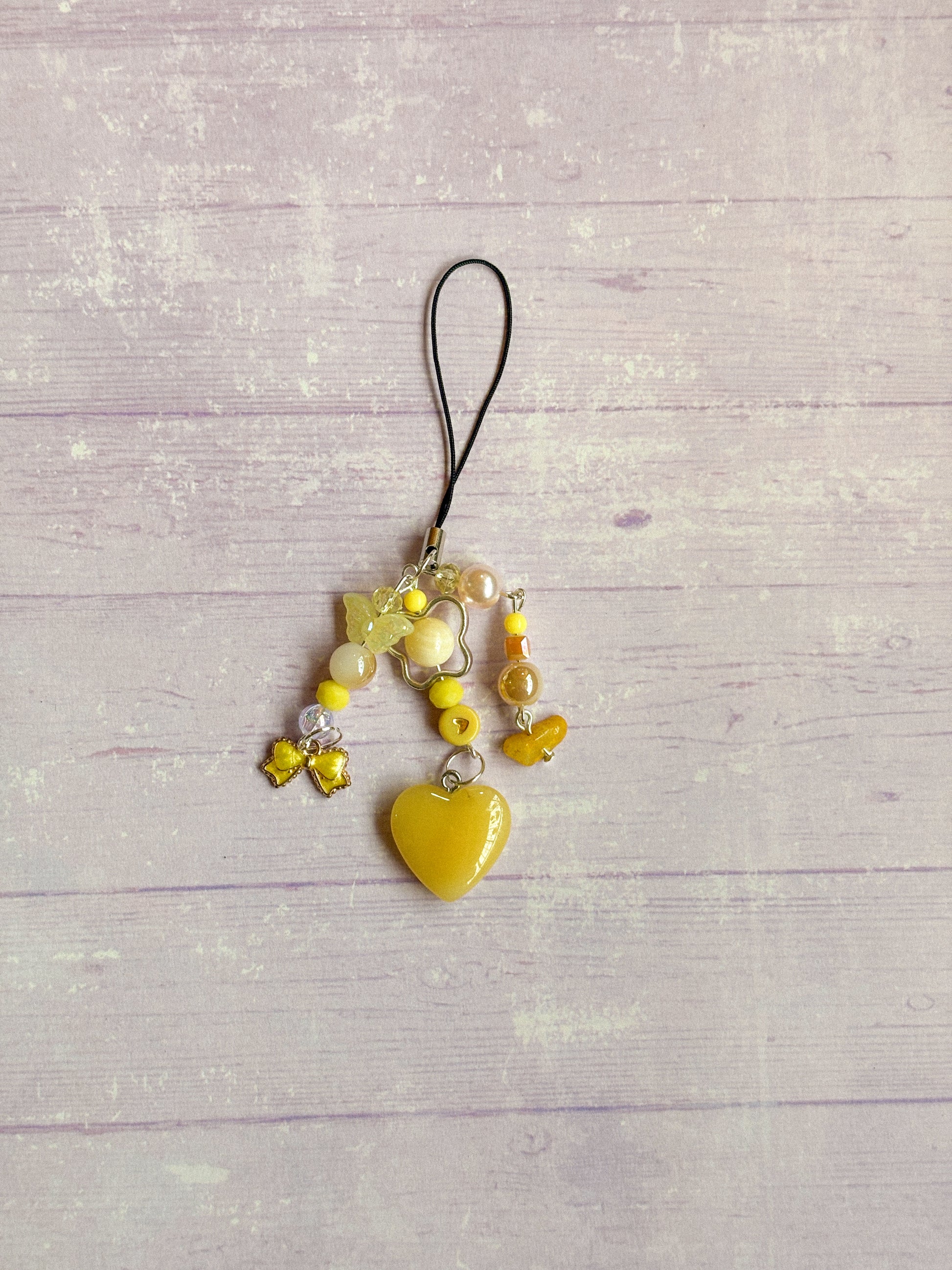 Yellow Phone Charms