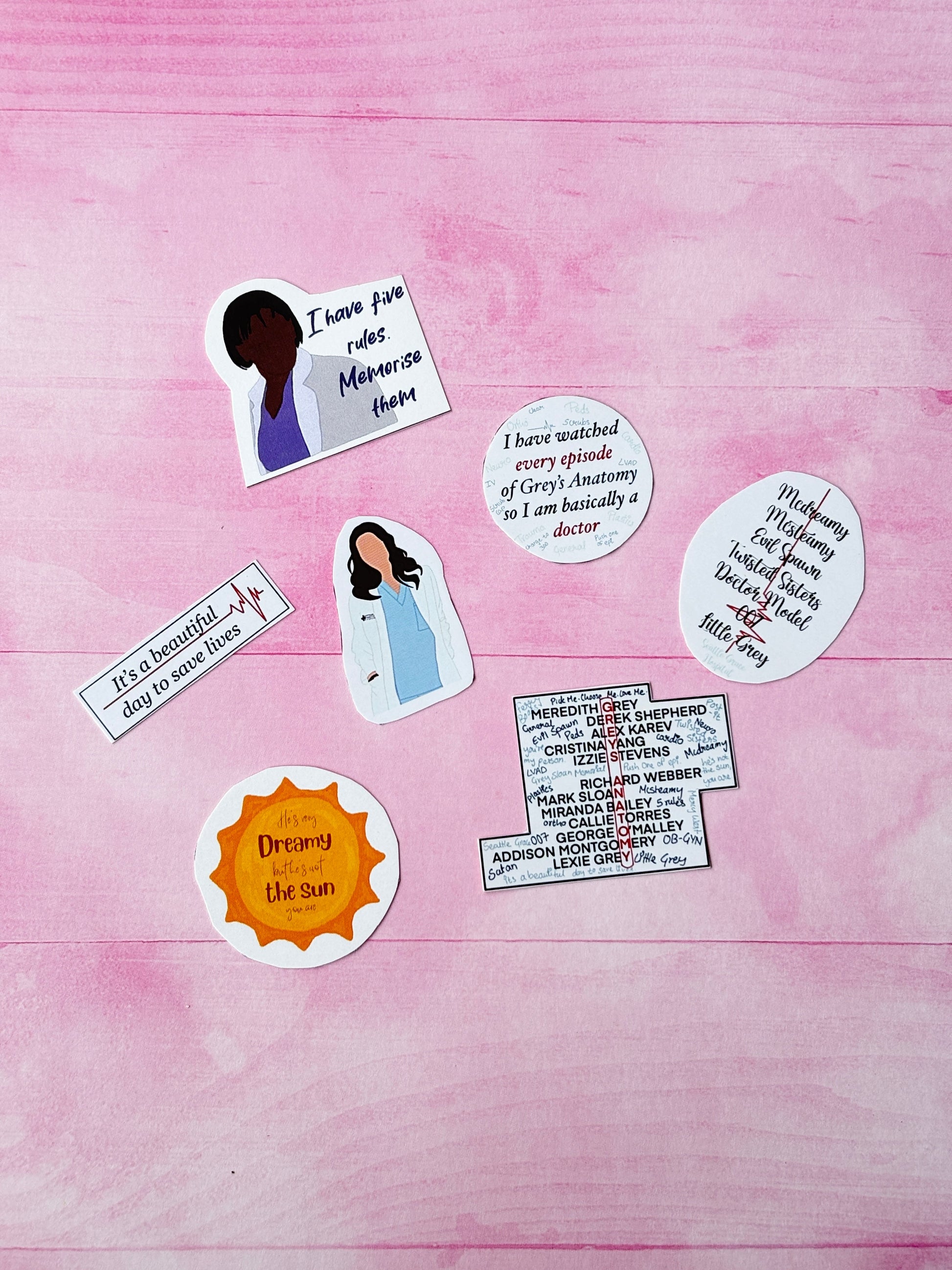 Grey's Anatomy Stickers
