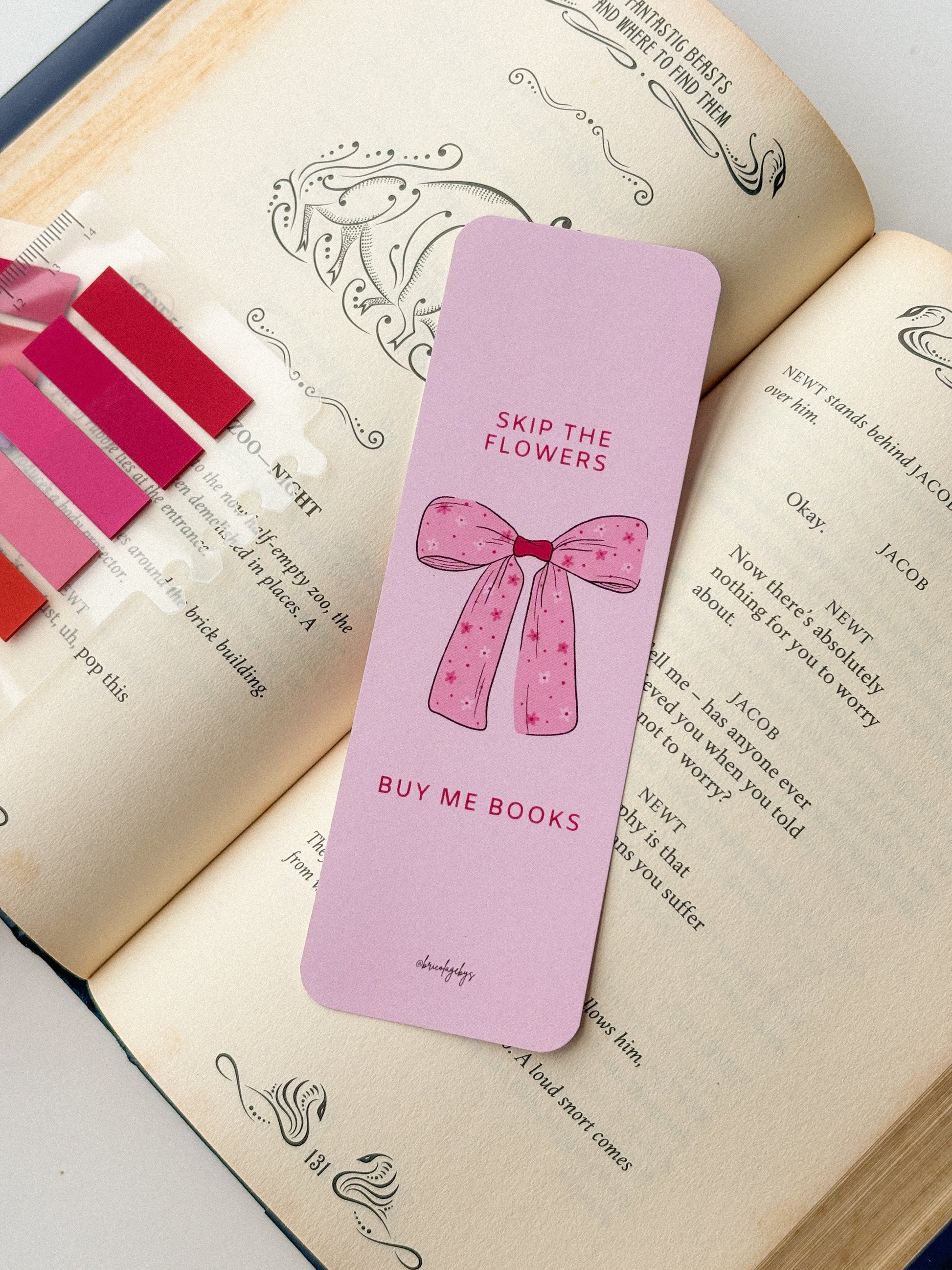 Skip Flowers, Buy Me Books Bookmark