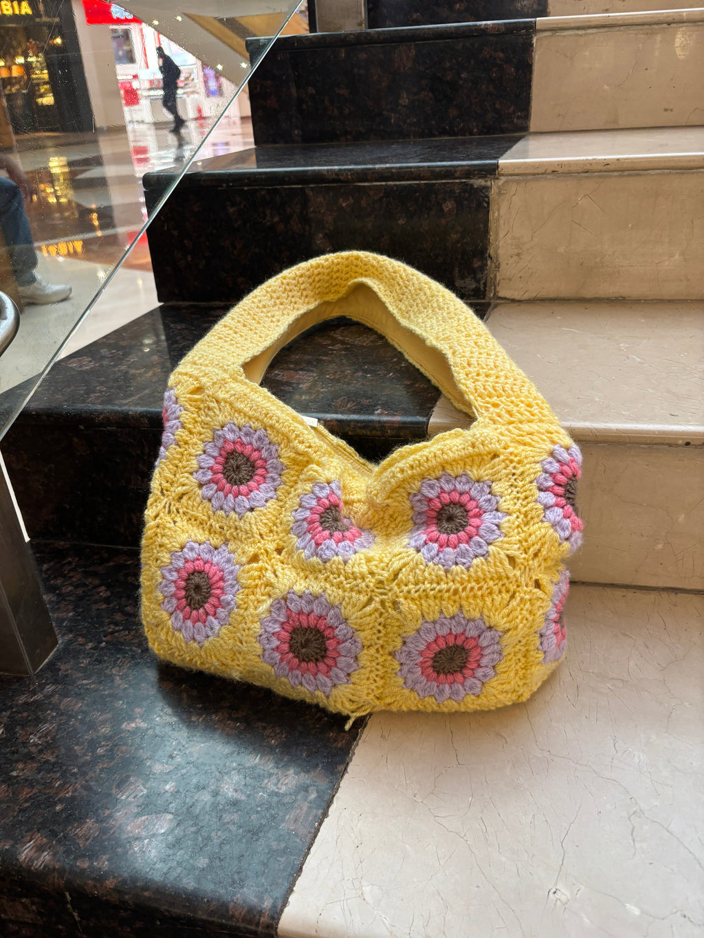Sunny Side Up Crochet Tote Bag