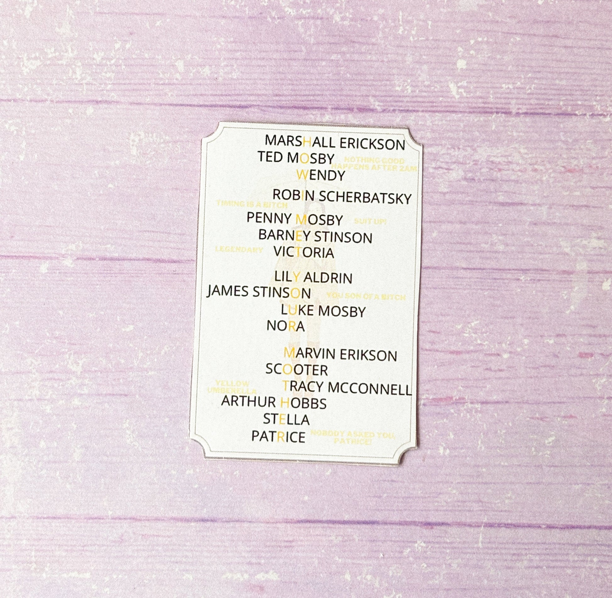 How I Met Your Mother Stickers