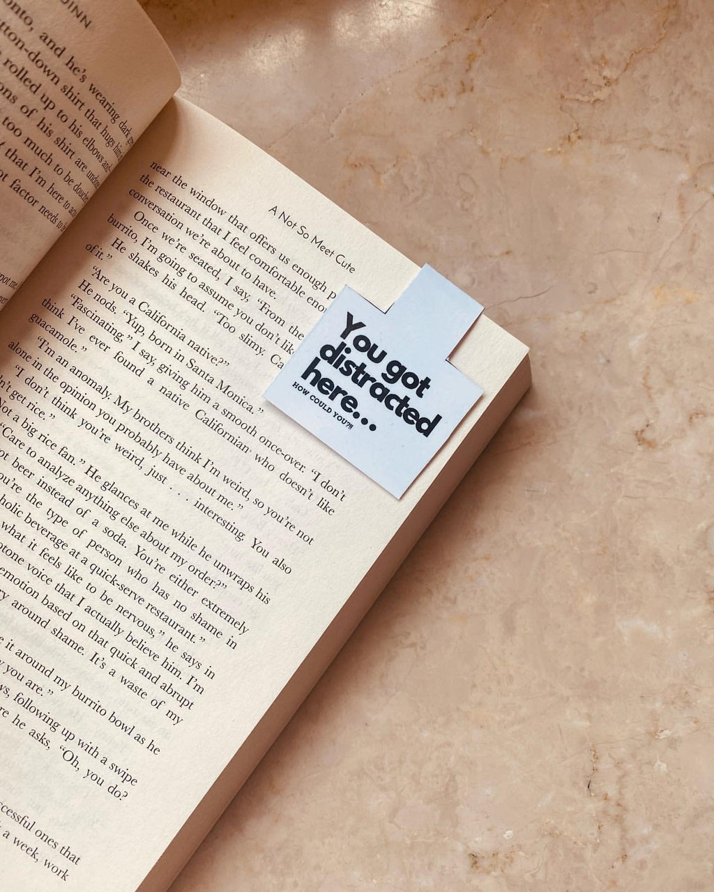You Got Distracted Here... Magnetic Bookmark