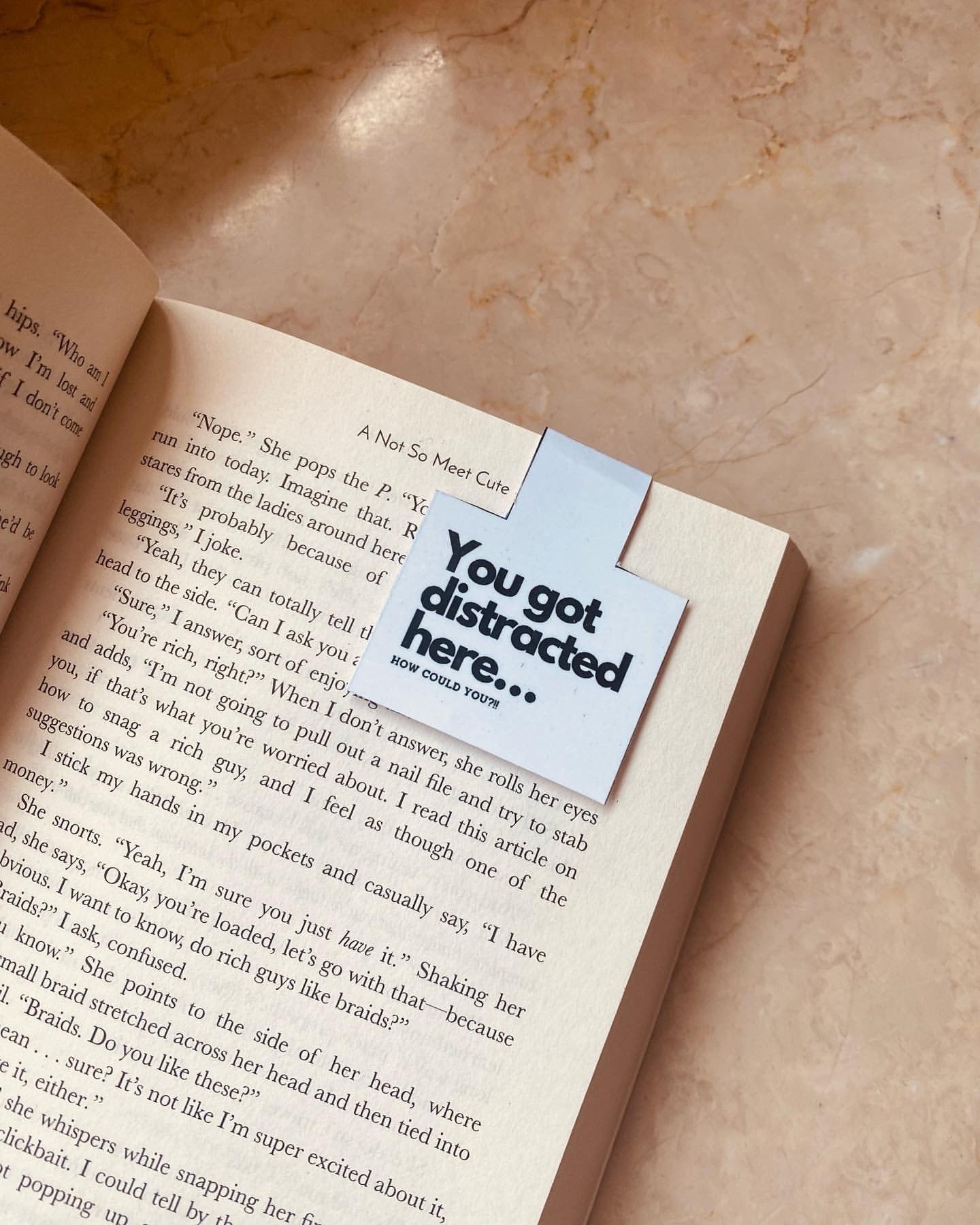 You Got Distracted Here... Magnetic Bookmark