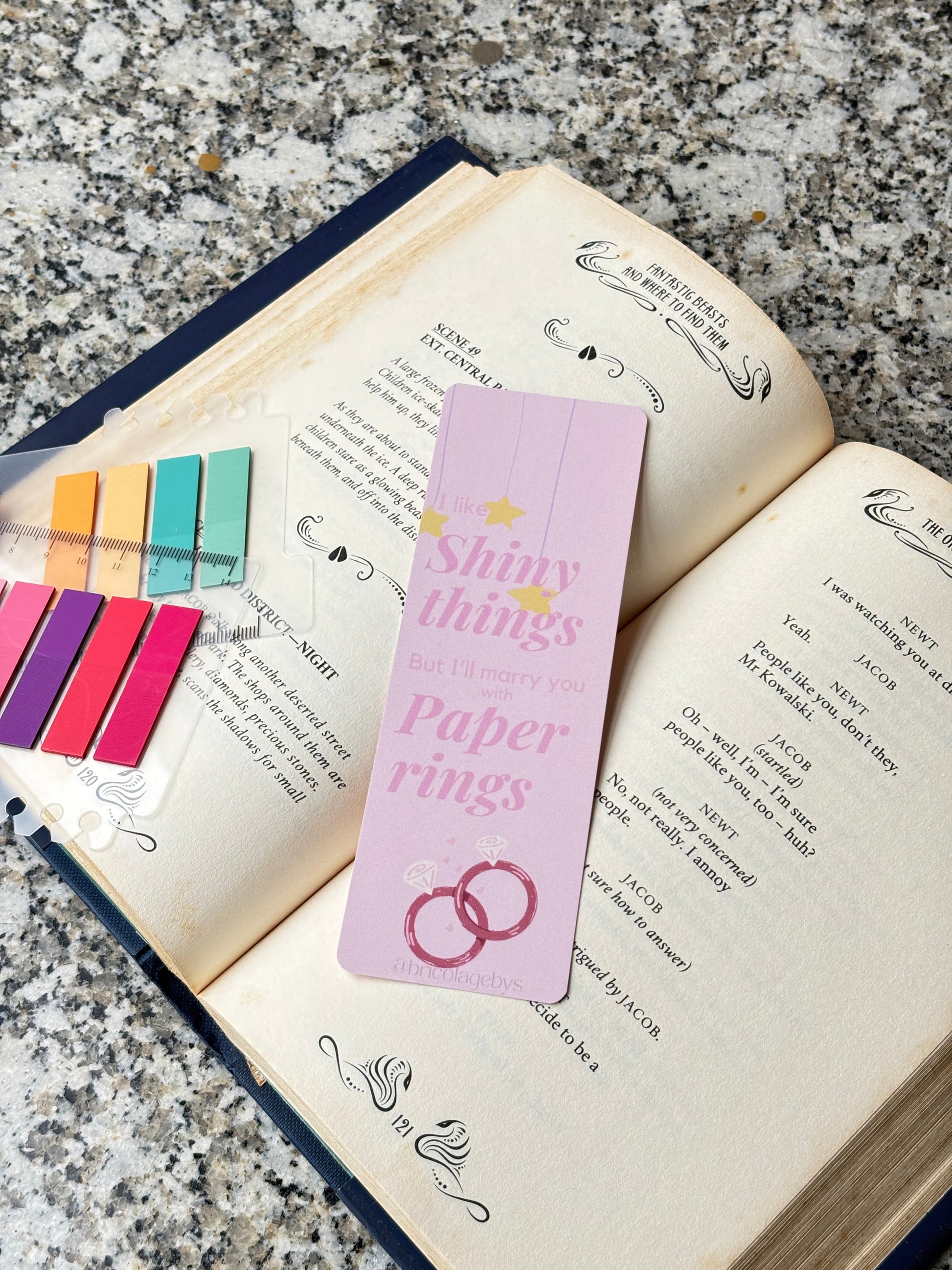 Paper Rings Bookmark