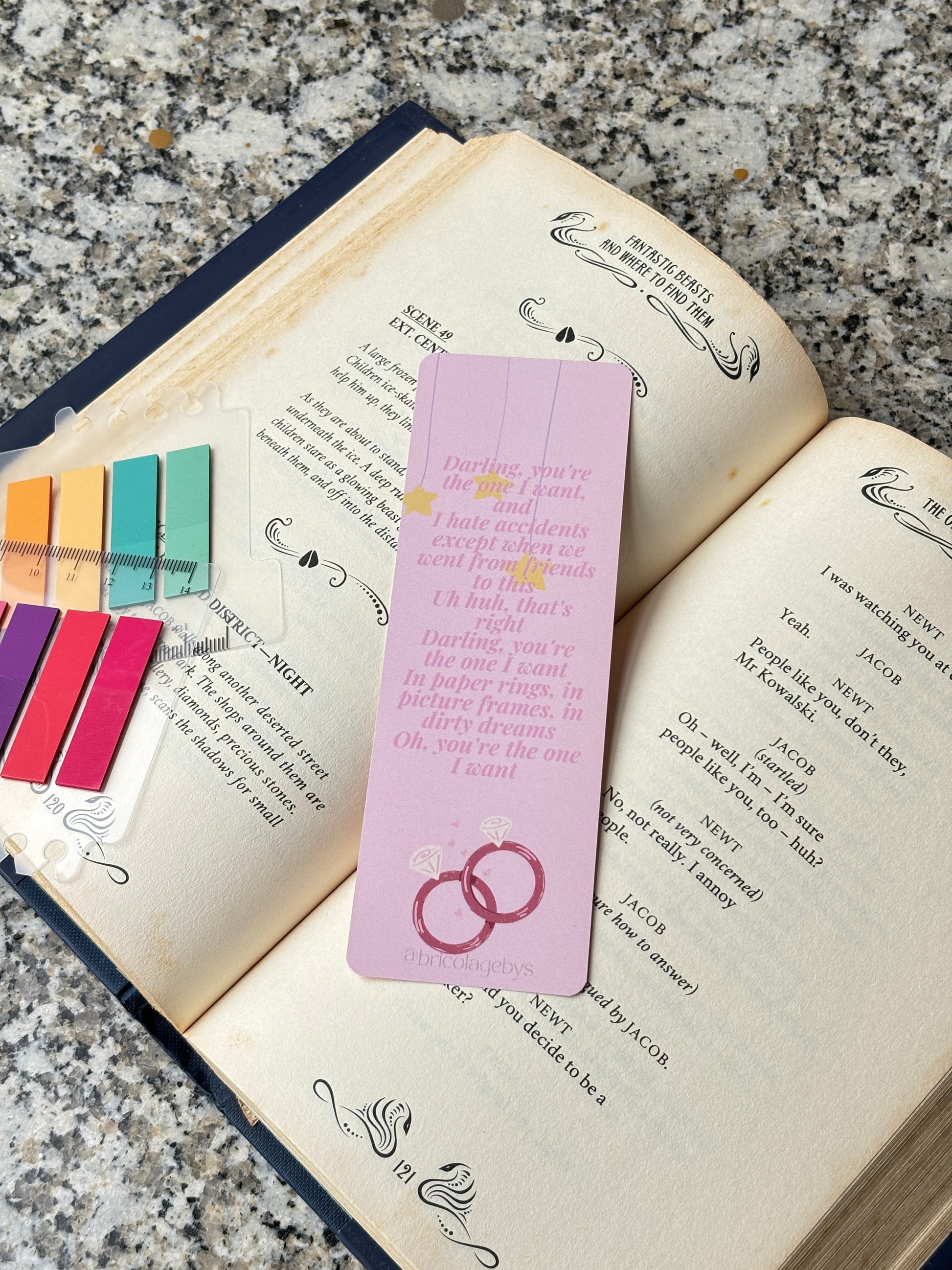 Paper Rings Bookmark