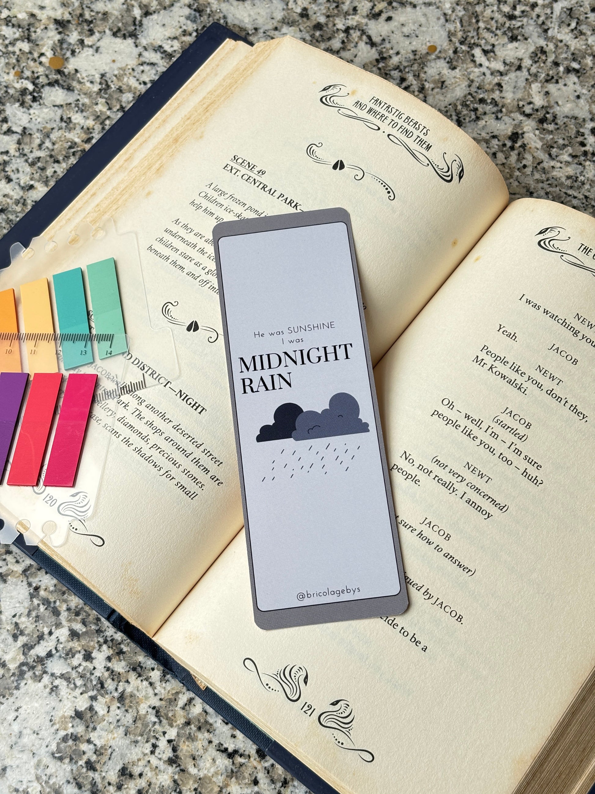 Midnight Rain / Sunshine Bookmark