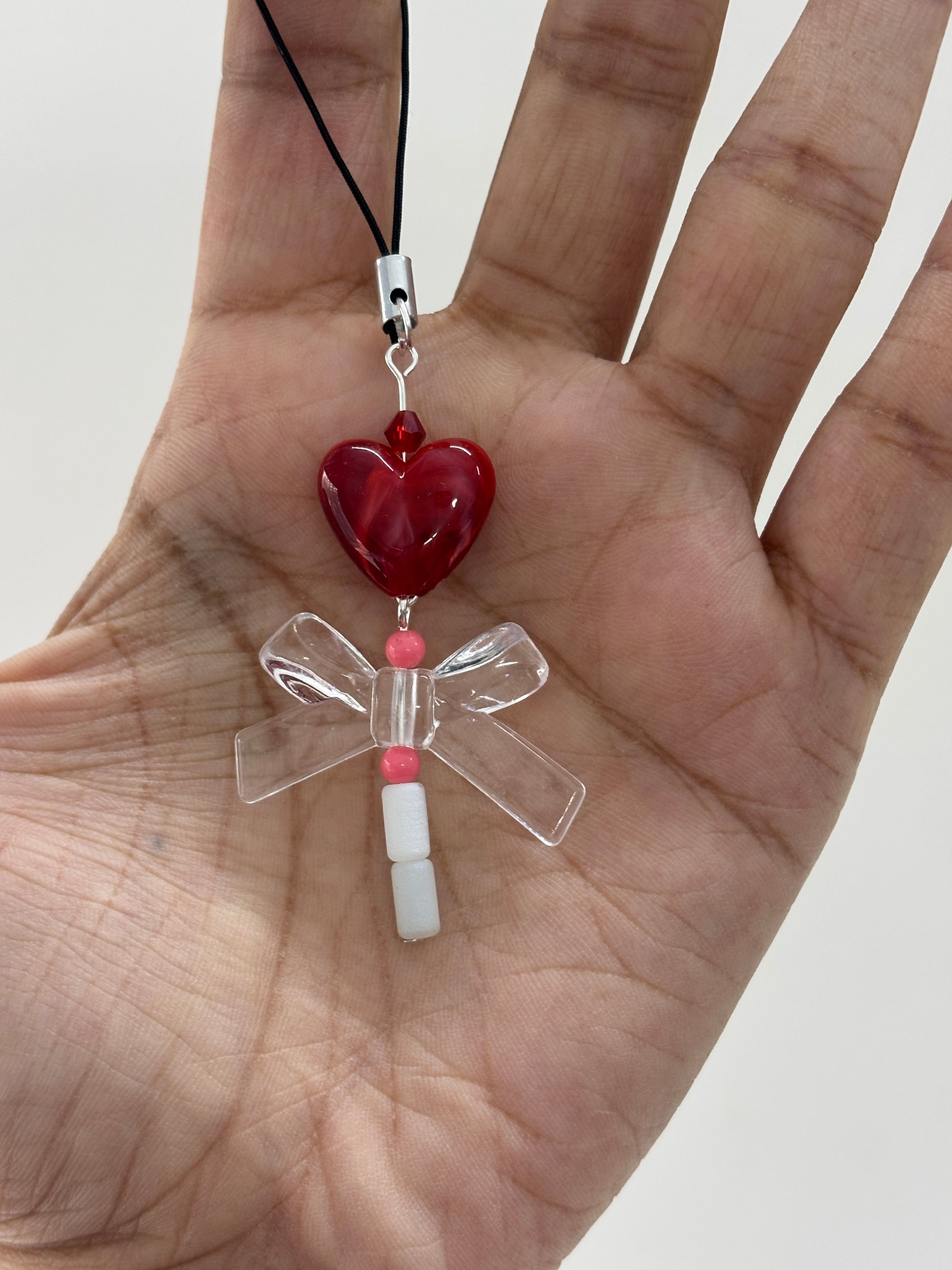 Heart Bow Phone Charms