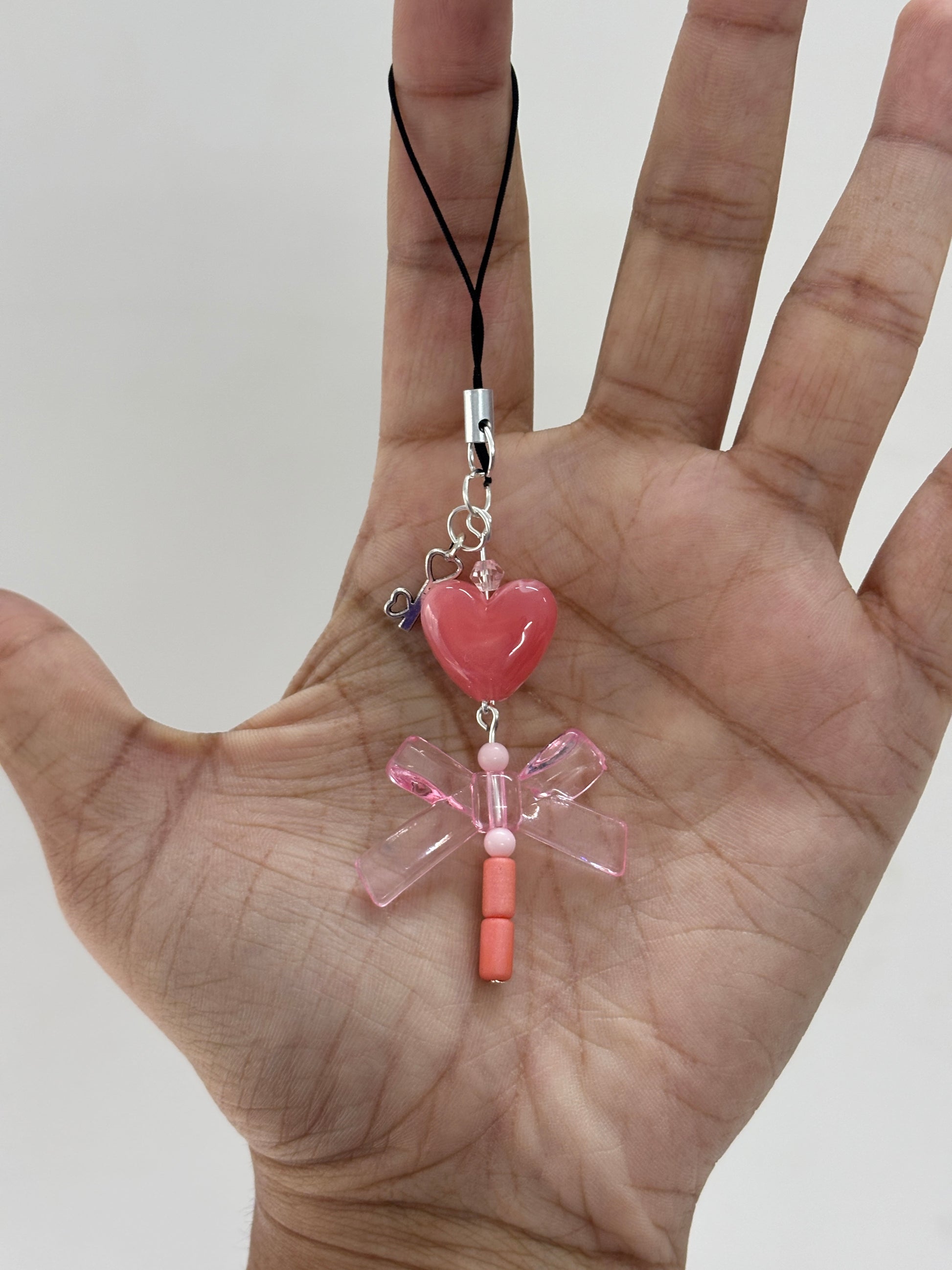 Heart Bow Phone Charms