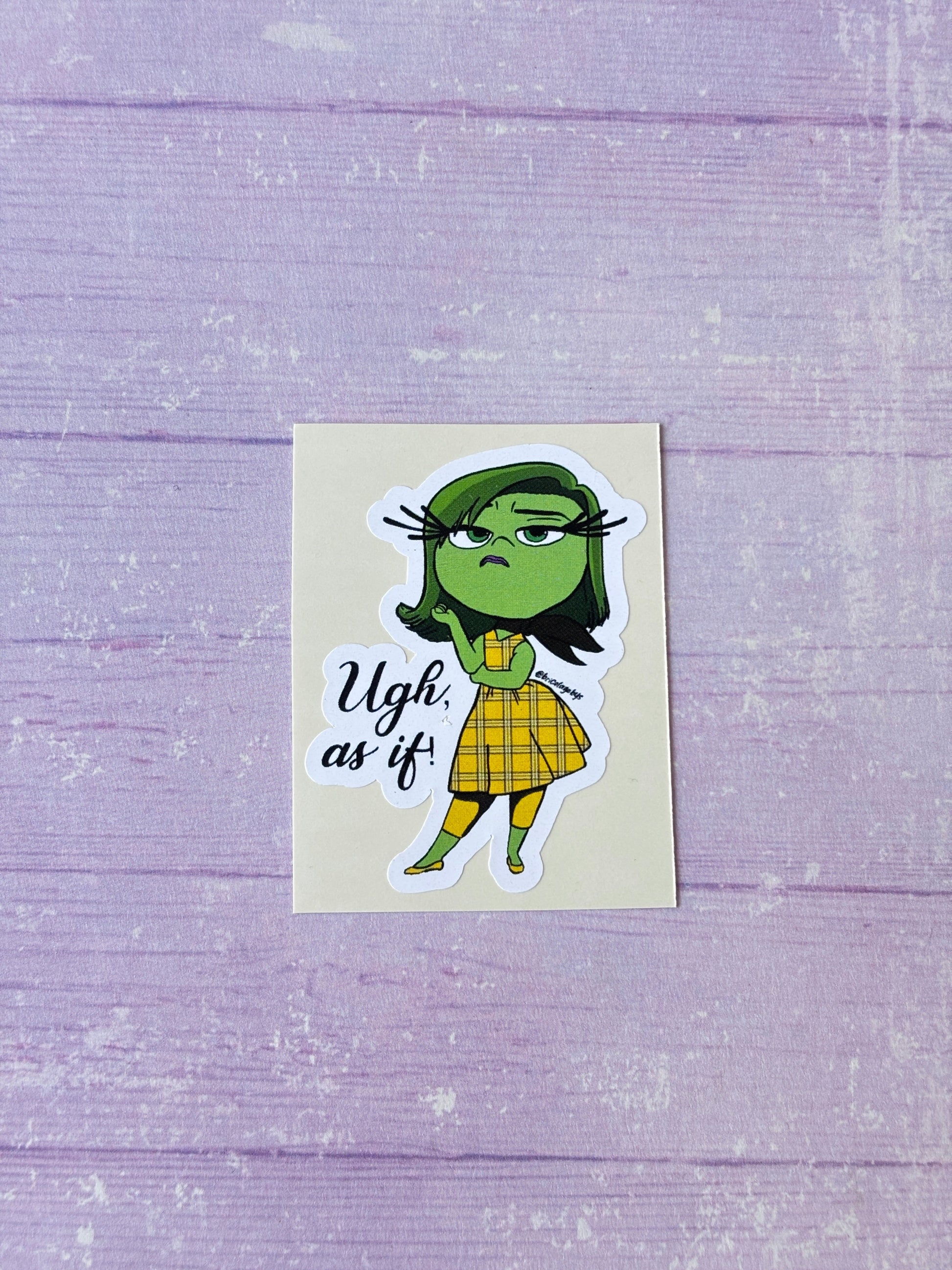 Ugh As If! x Disgust (Clueless x Inside Out) Sticker