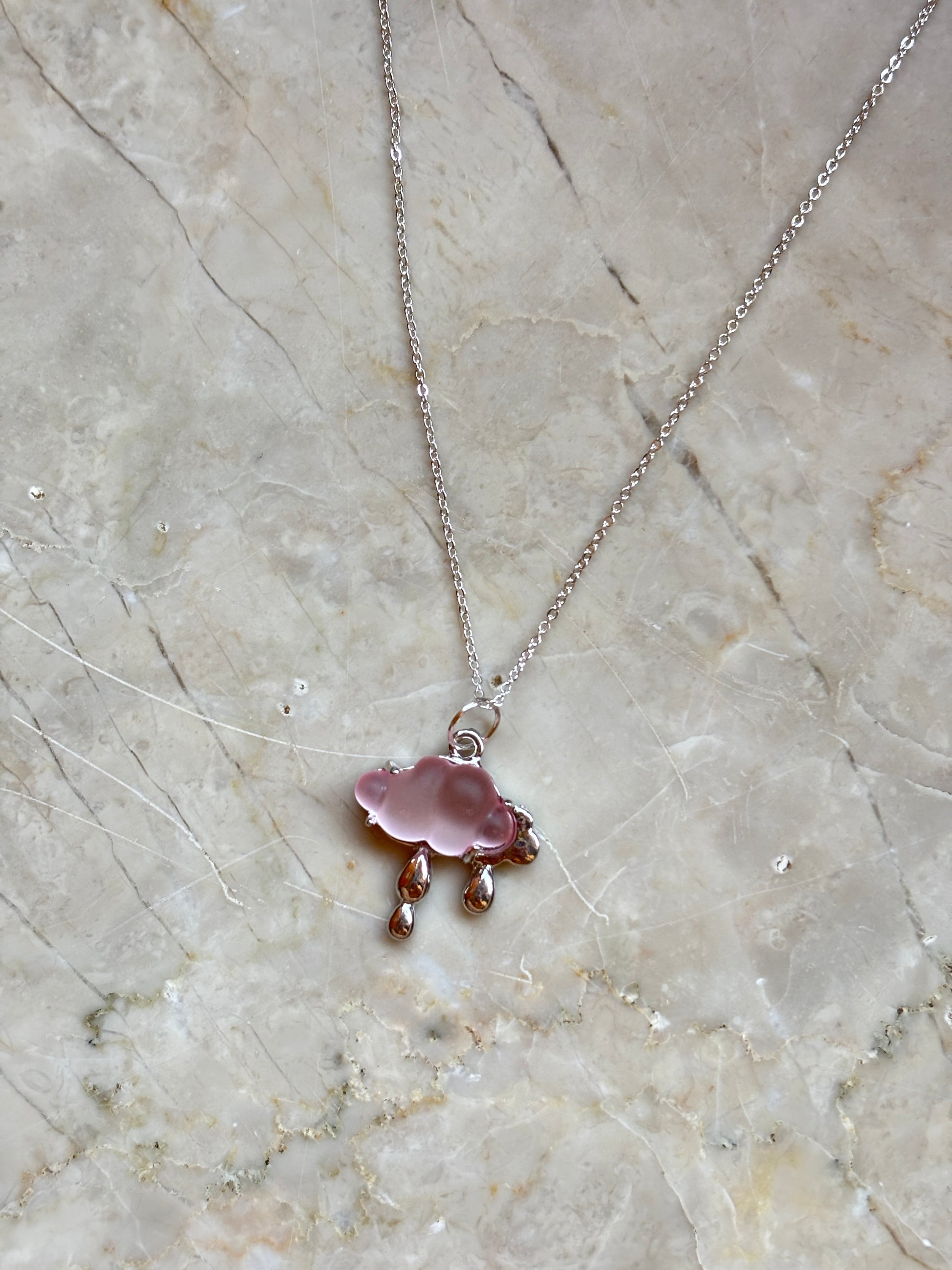 Rainy Cloud Charm Necklaces