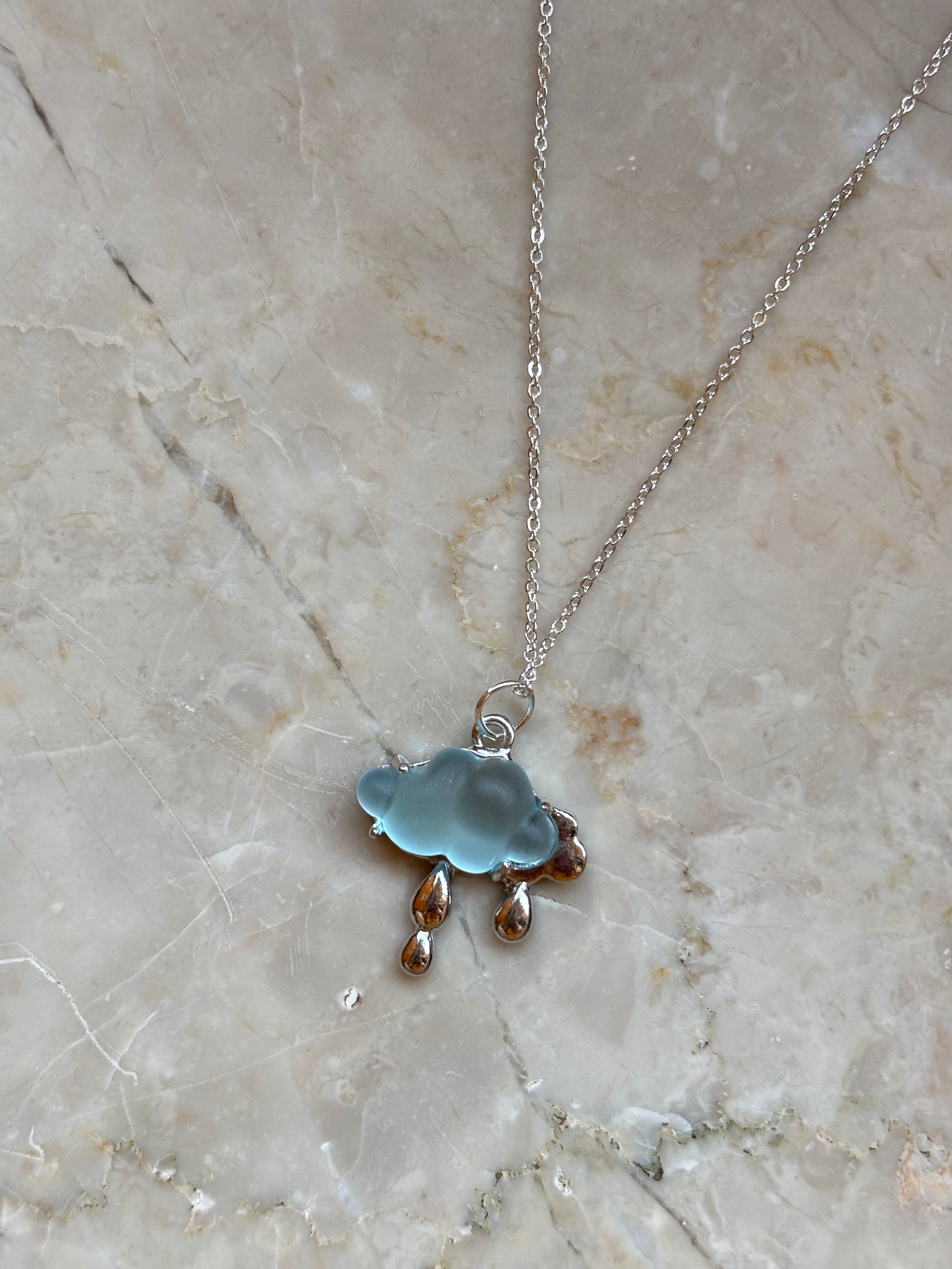 Rainy Cloud Charm Necklaces