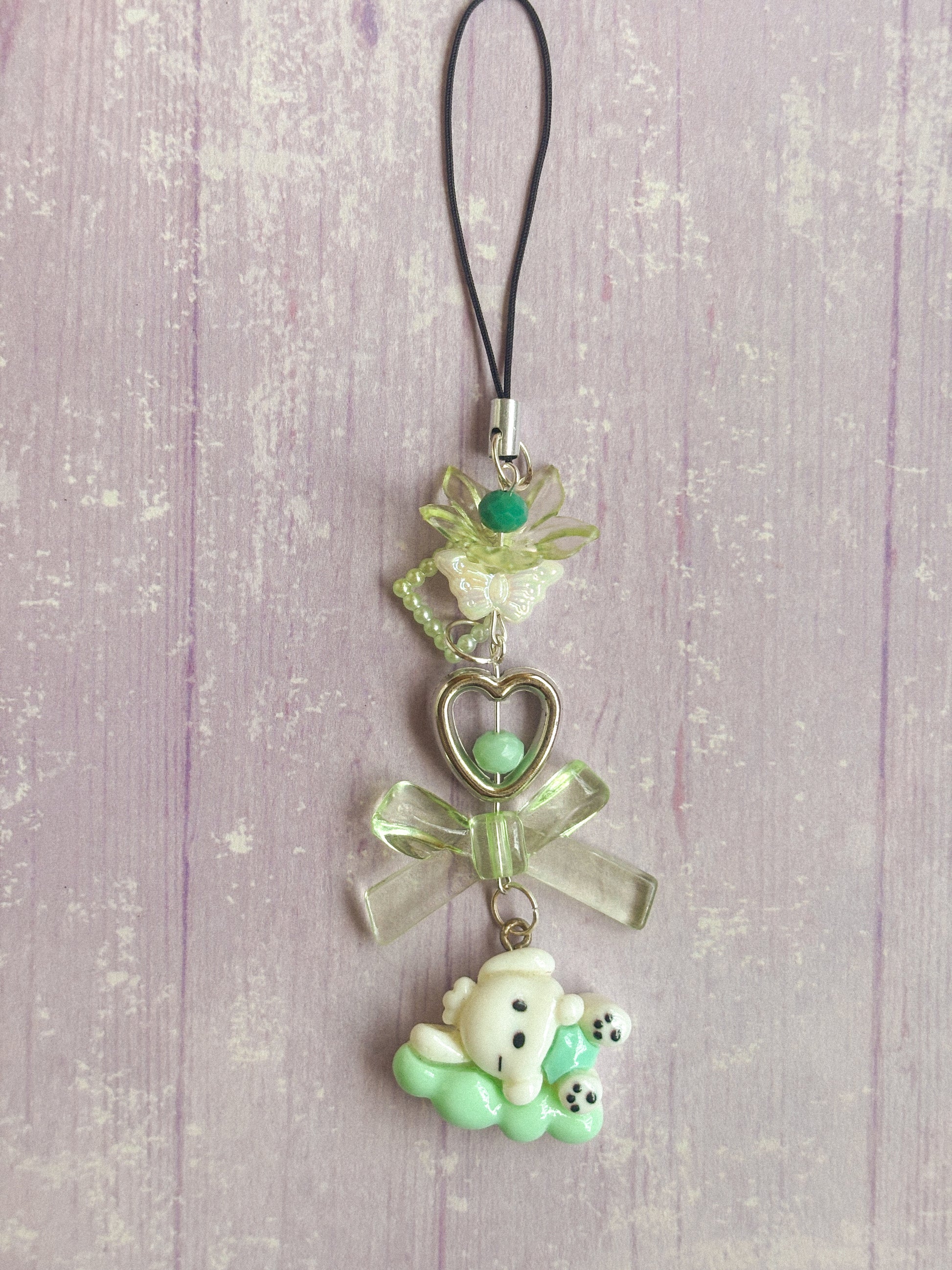 Sleepy Bear Phone Charm