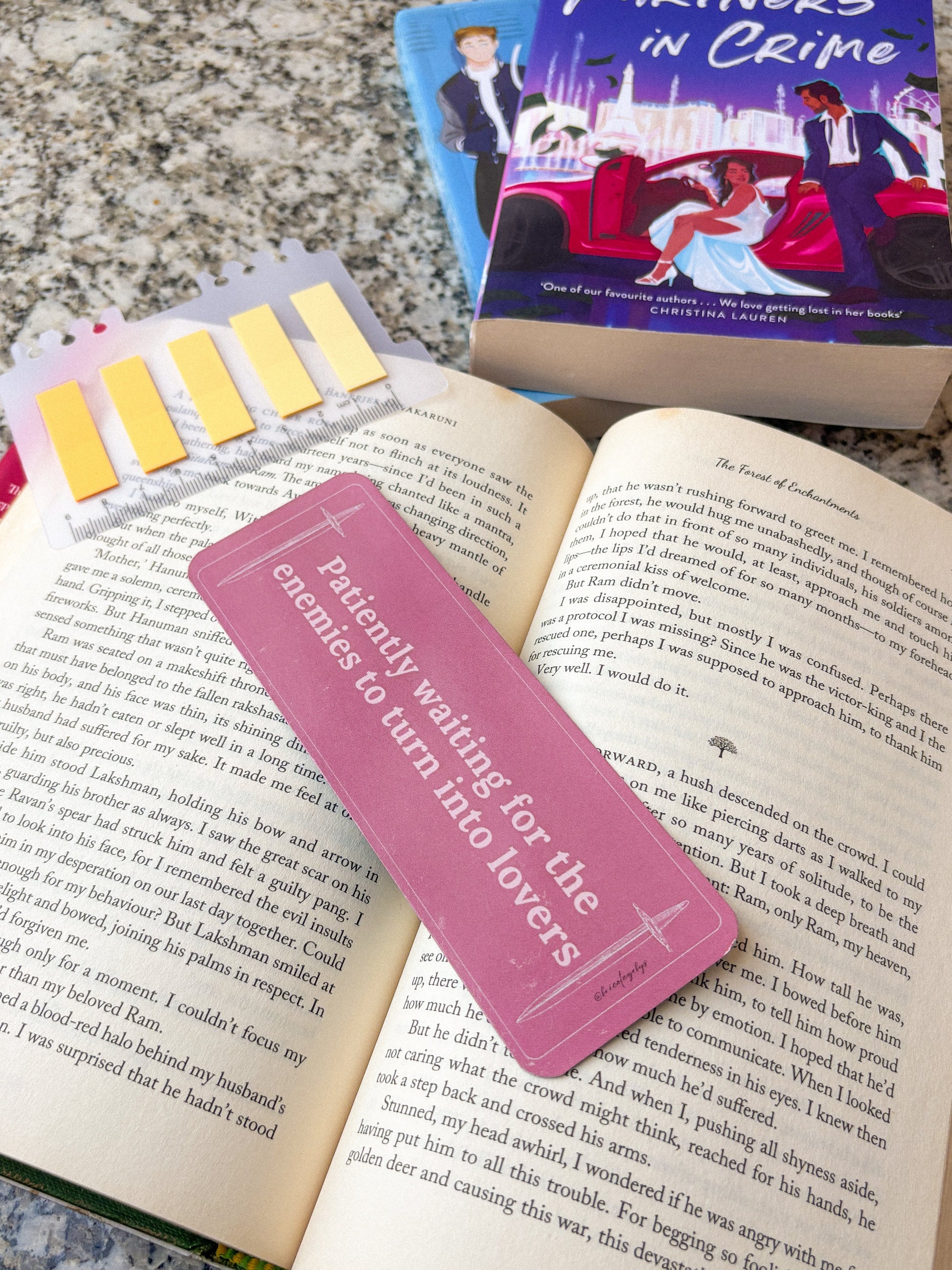 Enemies to Lovers Bookmark